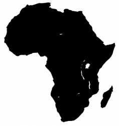 Map of Africa vector image