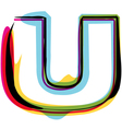 Colorful font vector image