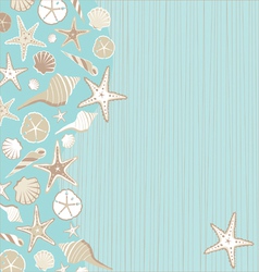 Seashell beach party vector image