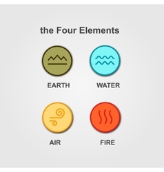 Set of 4 elements vector image