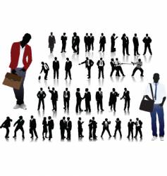 Silhouettes vector image