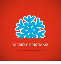 Christmas snowflake background vector image