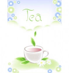Cup of tea vector image