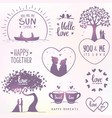 Love set vector image