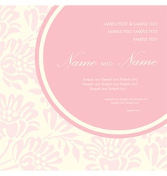 Invitation floral card vector image