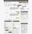 Web design elements vector image
