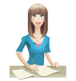 Anchorwoman vector image