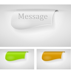 Abstract color labels set vector image