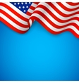 Wavy American Flag vector image