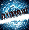 Grunge party people vector image