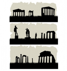 Ancient architecture vector image