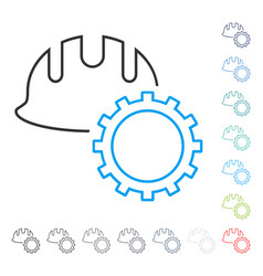 Engineer concept icon Royalty Free Vector Image