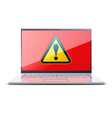 Modern laptop vector image
