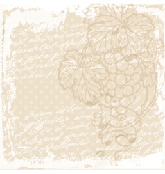 Grape Vine background vector image