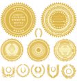 Seals and wreaths vector image