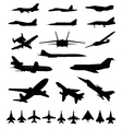 Symbols of planes vector image