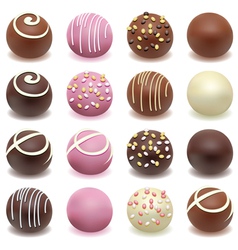 Chocolate candies vector image