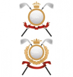 Golf emblem vector image