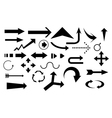 Arrow set vector image