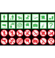 Set of signs vector image