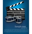 Cinema background vector image