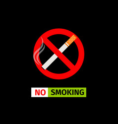 No smoking sign No smoking sign vector image