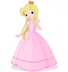 Beautiful princess vector image