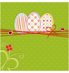 Easter eggs vector image