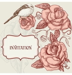 Invitation template vector image
