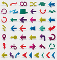 Arrows set vector image