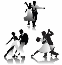 Dancing pairs vector image