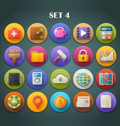 Cartoon comic round faces set Royalty Free Vector Image