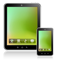 Tablet computer mobile phone vector image