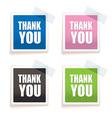Thank you tag vector image