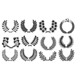 Laurel wreath collection Laurel wreath collection vector image