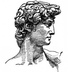 Michelangelo david sketch Michelangelo david sketch vector image