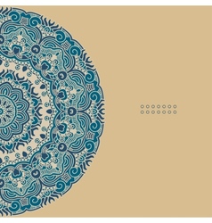 Round decorative design element vector image