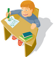 Schoolboy vector image
