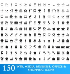 Web icons vector image