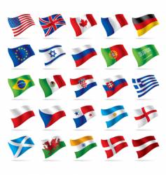 Set of world flags vector image