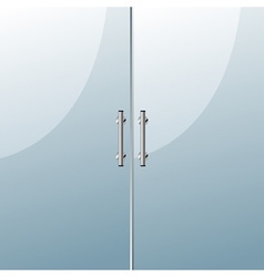 Glass door vector image