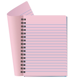 Notepad vector image