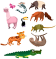 Animal set vector image