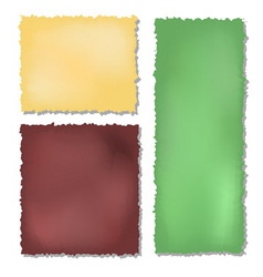 Set of colour grunge papers background vector image