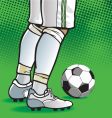 Soccer player vector image