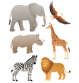 African animals vector image