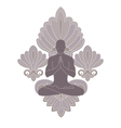 Yoga and pray vector image