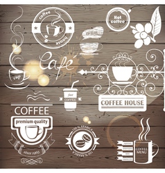 Coffee logos vector image
