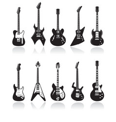 Guitars vector image