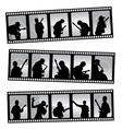 Music filmstrip vector image